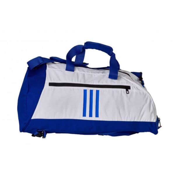 BOLSA ADIDAS "CONV.2 EN 1" GRANO DE ARROZ BLANCO/AZUL - Imagen 5