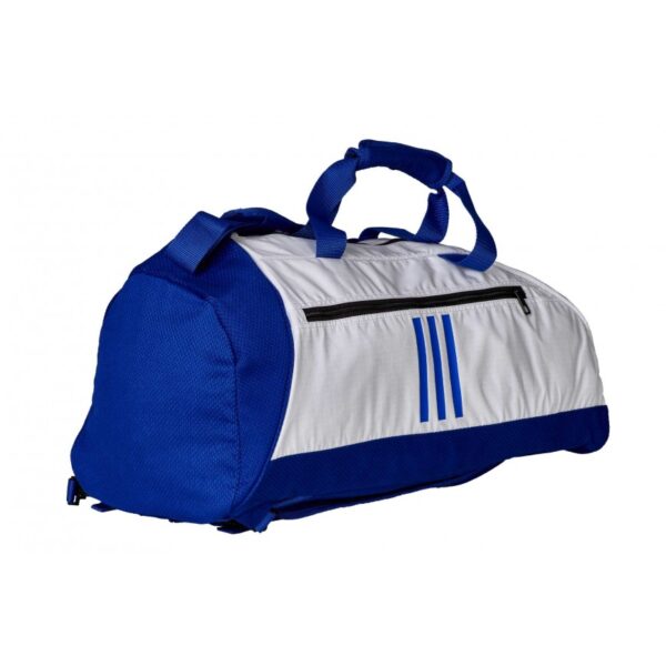 BOLSA ADIDAS "CONV.2 EN 1" GRANO DE ARROZ BLANCO/AZUL - Imagen 4