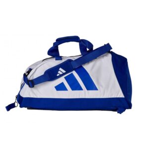 BOLSA ADIDAS "CONV.2 EN 1" GRANO DE ARROZ BLANCO/AZUL