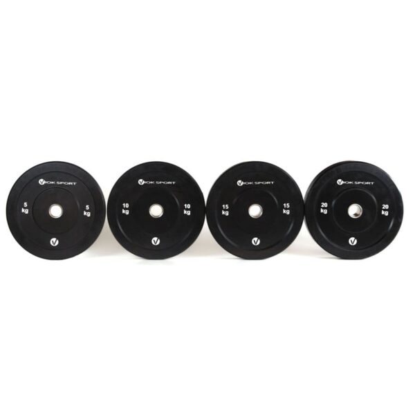 #Disco olímpico bumper negro de halterofilia  5 a 25 kg - Imagen 7