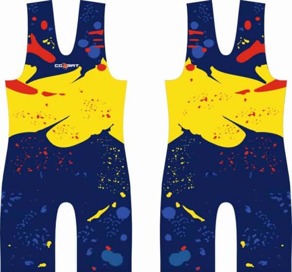 Combat Sport Enigma Azul Marino-Amarillo LUCHA,MALLAS - Imagen 4