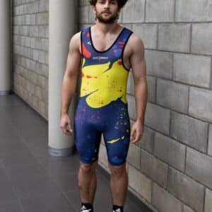 Combat Sport Enigma Azul Marino-Amarillo LUCHA,MALLAS