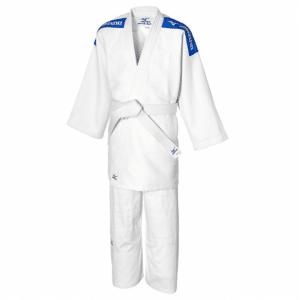 JUDOGI MIZUNO KODOMO PLUS BLANCO (BANDAS AZULES) 350gr