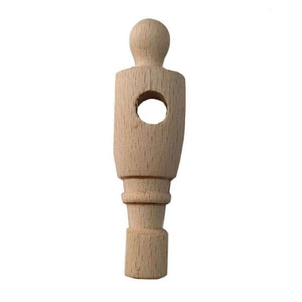Jugador Futbolin Madrileño Refuerzo Lateral Madera Natural PATAS JUNTAS - Imagen 4