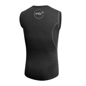 Camiseta técnica sin mangas hombre Silver AG101 ESGRIMA