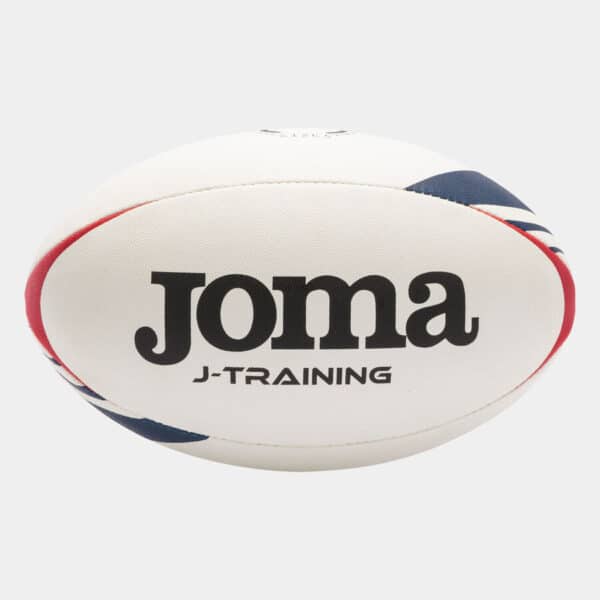 Balón rugby J-Training blanco rojo TALLA 5