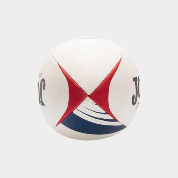 Balón rugby J-Training blanco rojo TALLA 5 - Imagen 2