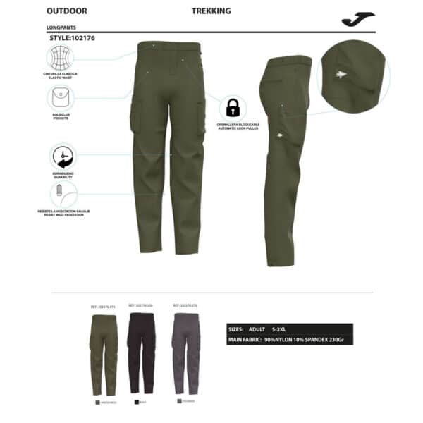 Pantalón largo hombre Explorer caqui DEPORTIVO JOMA DEPORTE DE MONTAÑA TREKKING - Imagen 3