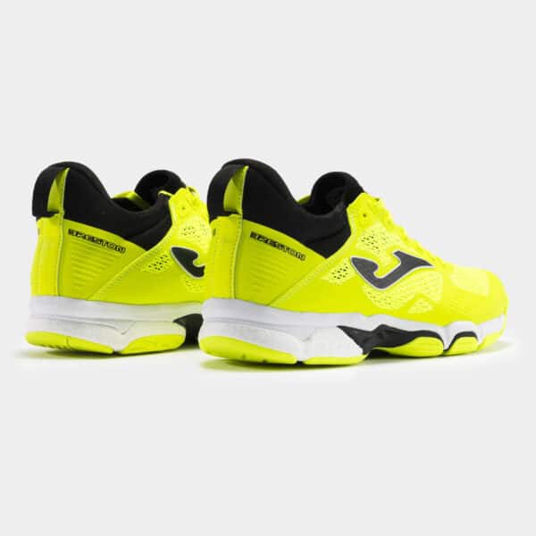 Zapatillas balonmano Breston 24 unisex blanco fucsia/AMARILLO - Imagen 2