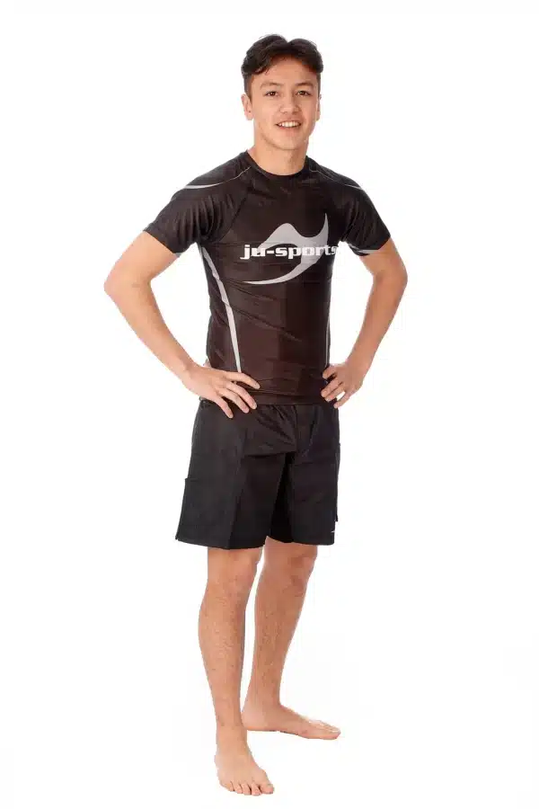 RASHGUARD BAJO GI PRO C18 NEGRO JUSPORTS CAMISETA COMPRESION - Imagen 7