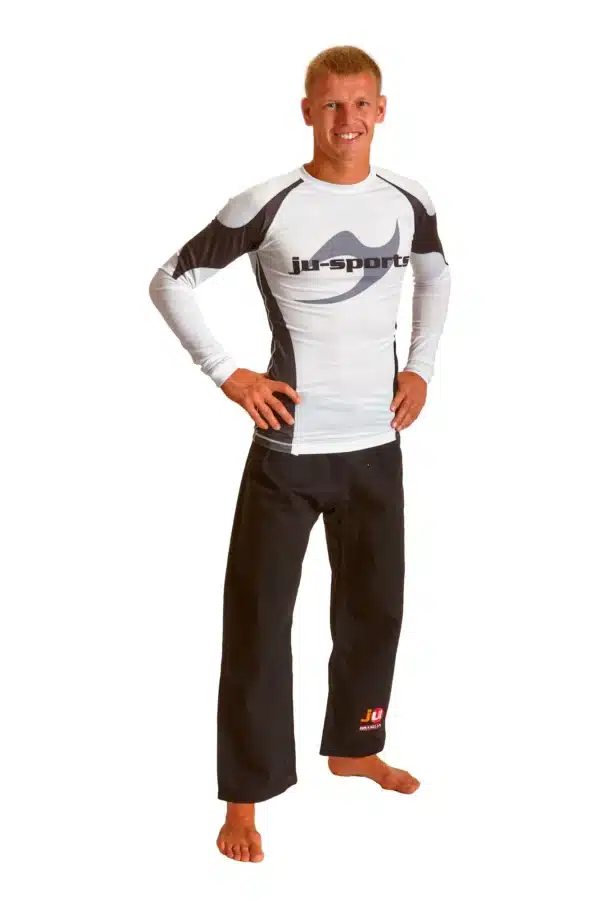 RASHGUARD UNDER GI PRO C13 BLANCO MANGA LARGA JUSPORTS CAMISETA DE COMPRESION - Imagen 2