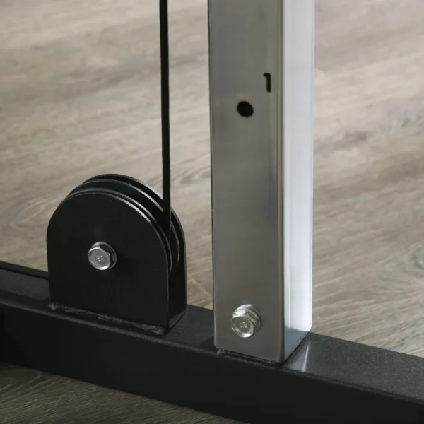 Máquina de Multiestación Musculación Entrenamiento Carga 120 kg 170x139x200 cm Negro - Imagen 3