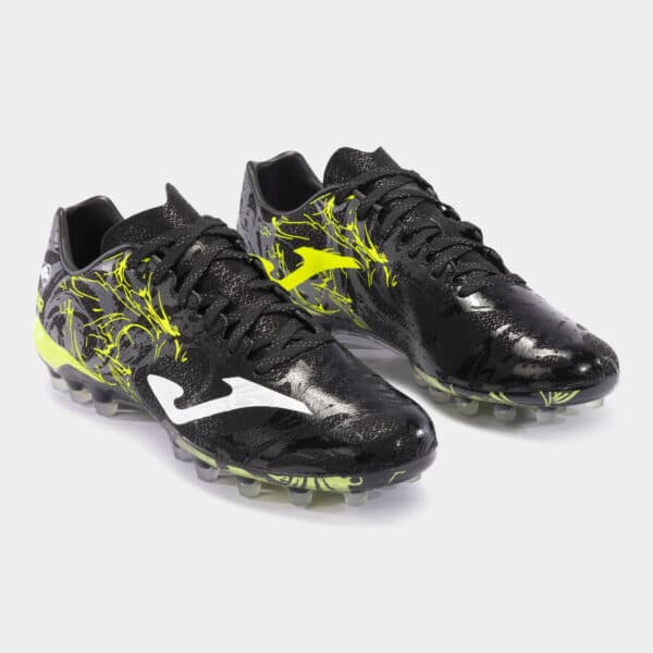 Botas fútbol Supercopa 24 césped artificial AG royal amarillo flúor - Imagen 8
