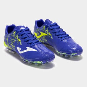 Botas fútbol Supercopa 24 césped artificial AG royal amarillo flúor