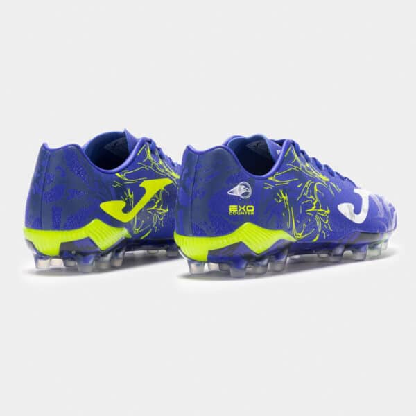 Botas fútbol Supercopa 24 césped artificial AG royal amarillo flúor - Imagen 12