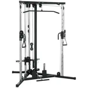 Máquina de Multiestación Musculación Entrenamiento Carga 120 kg 170x139x200 cm Negro