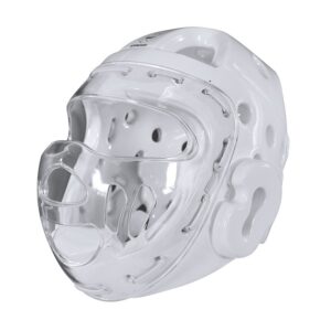 CASCO CON MÁSCARA ADIDAS KARATE "WKF" (BLANCO)