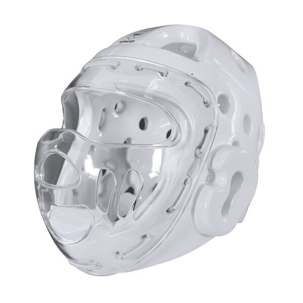 CASCO CON MÁSCARA ADIDAS KARATE "WKF" (BLANCO)