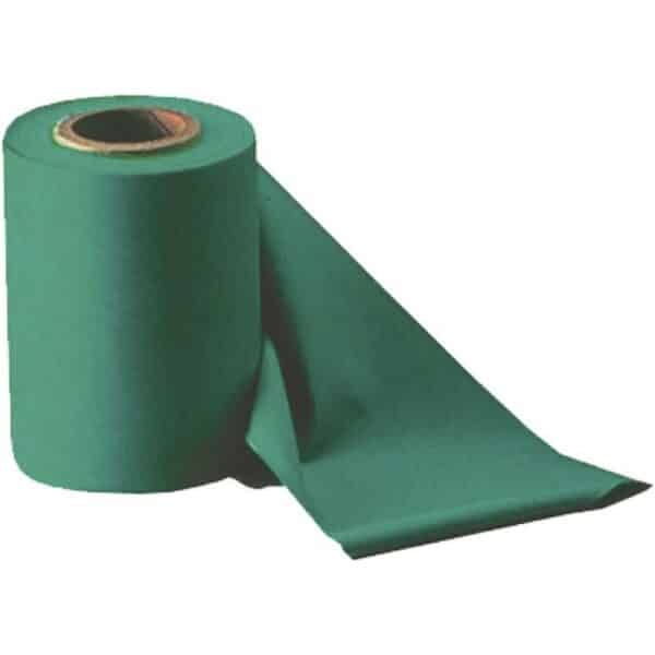 Rollo banda elástica látex 15 m x 15 cm x 0,55 mm - MEDIUM, VERDE