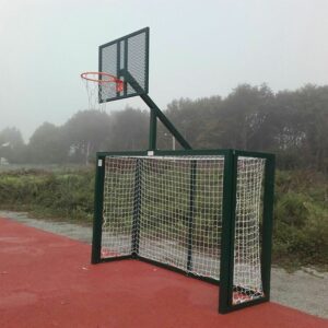 JUEGO PORTERÍAS F.SALA/BALONMANO - CANASTA BASKET VERDE DOS UNIDADES