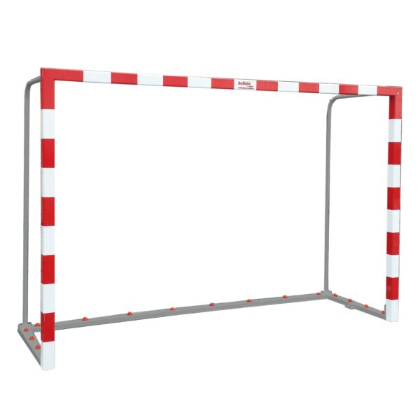 JUEGO PORTERÍAS F.SALA/BALONMANO ALUMINIO TRASLADABLES 80X80MM CON BASE 80X40MM TOP