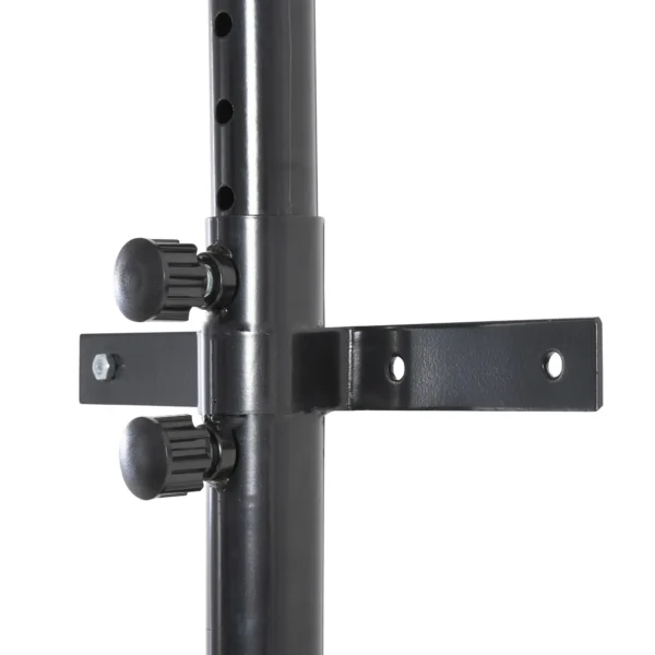 Soporte de Pared para Saco de Boxeo Regulable 57 A 81CM Soporte de Pared para Saco de Boxeo con Gancho Bolsa Pesada MMA Tubo Robusto de Acero Carga Máx. 100 kg Negro - Imagen 5