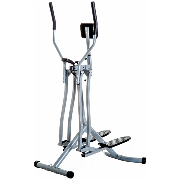 Bicicleta Elíptica Ajustable con Pantalla Carga 110 kg Air Walker para Entrenamiento Cintura Caderas 96x60x152 cm Gris - Imagen 3