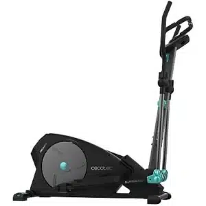 Drumfit Elliptical 8000 Magno Bicicleta elíptica de resistencia magnética con 8 niveles ajustables manualmente. 8 kg de volante de inercia. 38 cm de zancada. Pulsómetro. Pantalla LCD. Soporte para dispositivos. Peso máximo de 110 kg y altura máxima 190 cm.