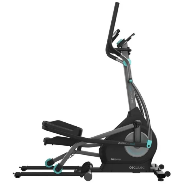 Drumfit Elliptical 8000 Motor Pro Bicicleta elíptica de resistencia magnética regulable a motor. APP. Plegable. Pantalla LCD con soporte para dispositivos. Volante de inercia 8 kg. Pulsómetro. Zancada 40 cm. Peso máximo de 110 kg y altura máxima 190 cm.