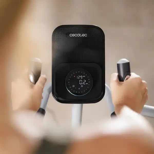 Drumfit Elliptical 8000 Motor Pro Bicicleta elíptica de resistencia magnética regulable a motor. APP. Plegable. Pantalla LCD con soporte para dispositivos. Volante de inercia 8 kg. Pulsómetro. Zancada 40 cm. Peso máximo de 110 kg y altura máxima 190 cm. - Imagen 3