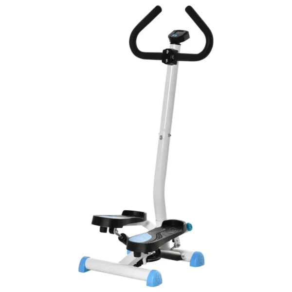 Máquina de Steps Mini Stepper para Fitness en Casa con Pantalla LCD y Pedales Antideslizantes 55x44x108cm Blanco y Azul - Imagen 11
