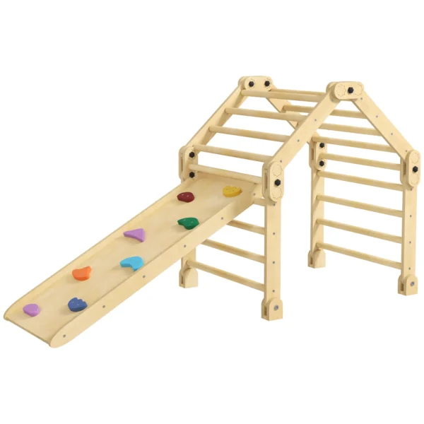 Escalada para Niños de 18-48 Meses 3 en 1 con Rampa para Deslizarse o Escalar 175x70x89 cm Multicolor 5 - Imagen 2