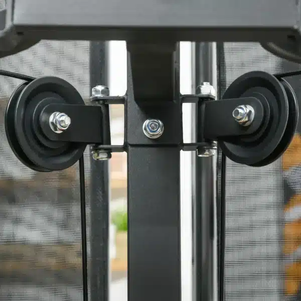 Estación de musculación Multifunción ajustable banco fitness 10 contrapesos 65kg con red de protección - Imagen 4