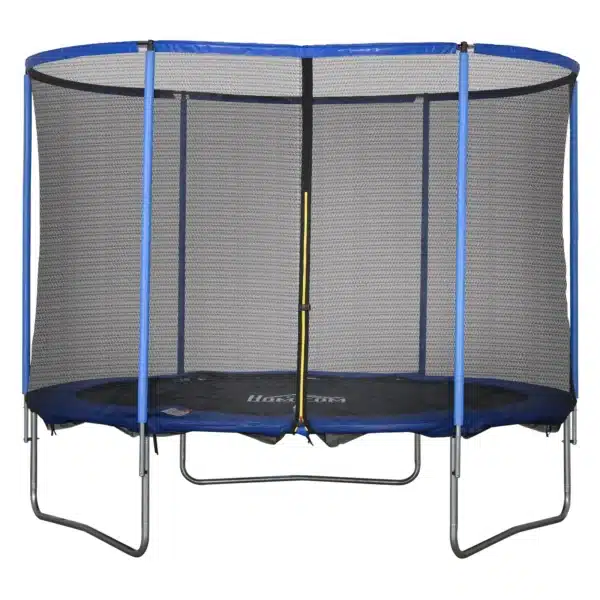 Cama Elástica con Red de Seguridad Trampolín de Jardín para Uso en Interiores y Exteriores Trampolín Fitness para Niños y Adultos de Acero Azul y Negro hasta 113,6 kg Ø305 x 248H cm - Imagen 3