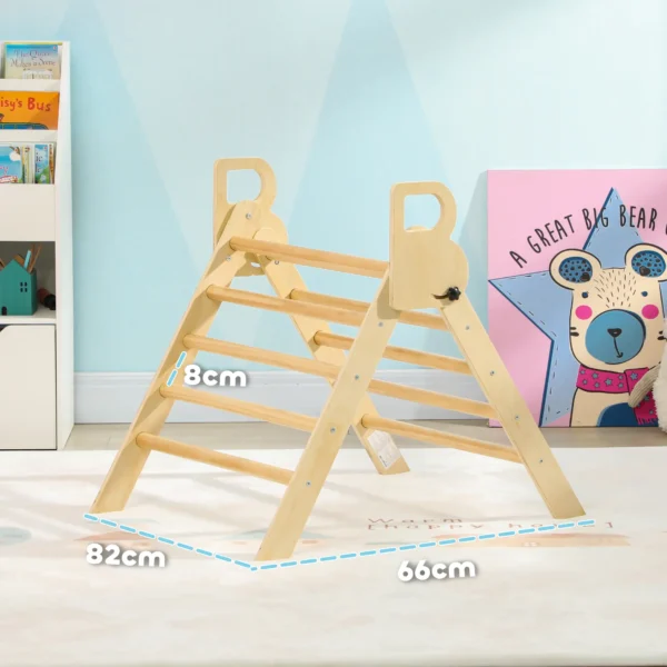 Escalada para Niños de 18-48 Meses para Cultivar Habilidades de Equilibrio y Coordinación 82x66x71 cm Natural - Imagen 9