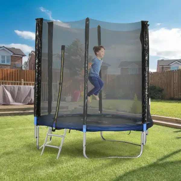 Trampolín de exterior con red de seguridad Ø180 cm para niños y adultos CAMA ELASTICA - Imagen 7