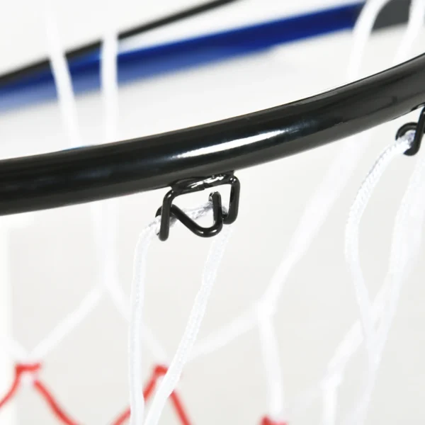 Canasta de Baloncesto de Pared Aro de Baloncesto para Exterior 113x61x73 cm Azul y Negro - Imagen 6