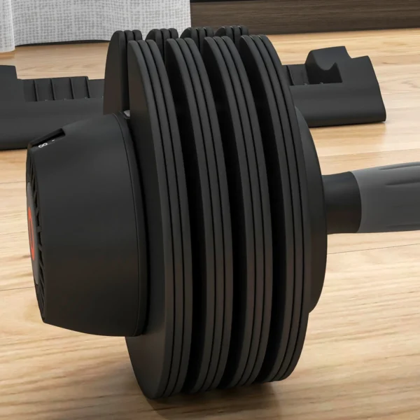 Peso con mango antideslizante, fitness, deporte en casa, 15kg, negro MANCUERNA - Imagen 10