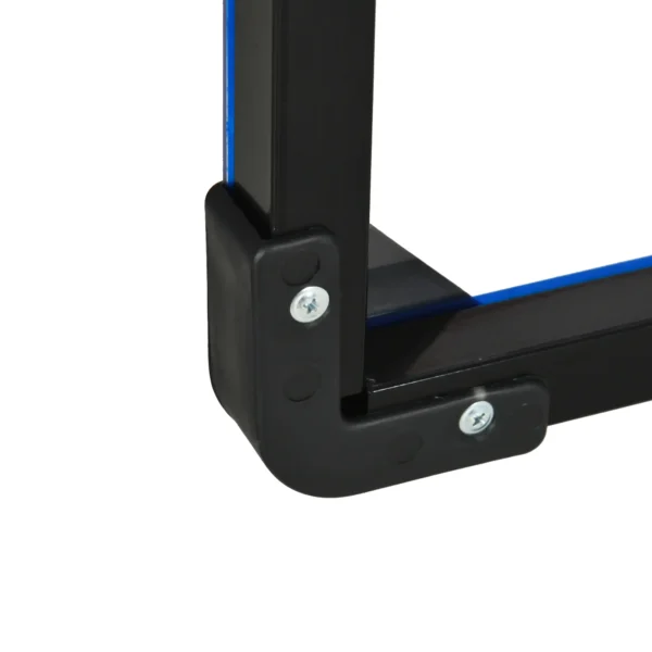 Canasta de Baloncesto de Pared Aro de Baloncesto para Exterior 113x61x73 cm Azul y Negro - Imagen 3