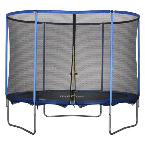 Cama Elástica con Red de Seguridad Trampolín de Jardín para Uso en Interiores y Exteriores Trampolín Fitness para Niños y Adultos de Acero Azul y Negro hasta 113,6 kg Ø305 x 248H cm - Imagen 2