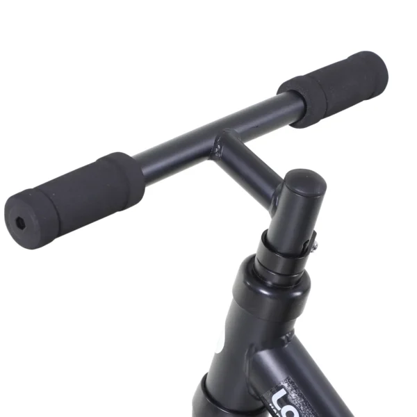 Bicicleta de Equilibrio con Pedales y Ruedas Entrenamiento Extraíbles de Asiento Regulable 33-38cm Niños +24 Meses Carga 25kg Negro - Imagen 3