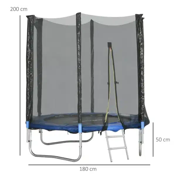 Trampolín de exterior con red de seguridad Ø180 cm para niños y adultos CAMA ELASTICA - Imagen 6