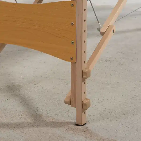 Camilla de Masaje Plegable con Marco de Madera con Altura Regulable y Bolsa de Transporte 186x60x58-81 cm Crema - Imagen 3
