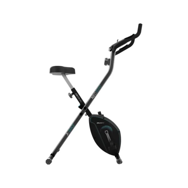 Drumfit X-Bike 3000 Neo Bicicleta estática plegable. Pantalla LCD. Volante de inercia 3 Kg. Resistencia magnética variable. Sillín confort. Soporte para tablet y ruedas de transporte. - Imagen 10