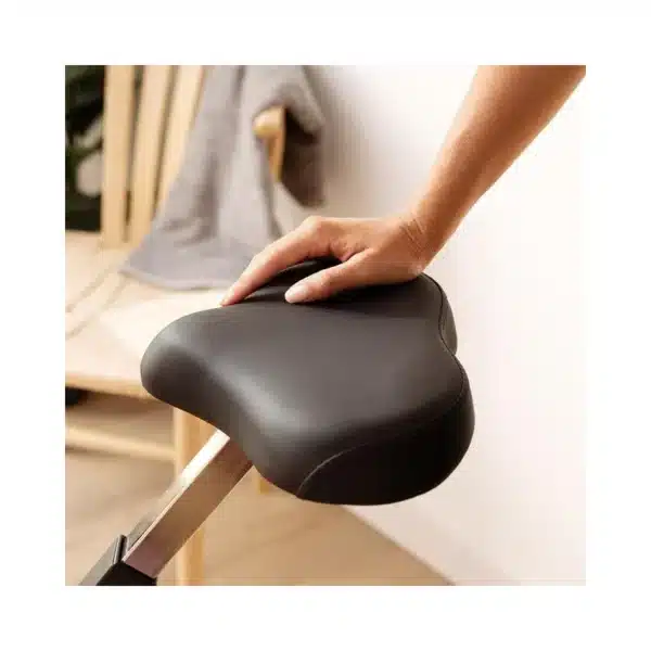 Drumfit X-Bike 3000 Neo Bicicleta estática plegable. Pantalla LCD. Volante de inercia 3 Kg. Resistencia magnética variable. Sillín confort. Soporte para tablet y ruedas de transporte. - Imagen 5