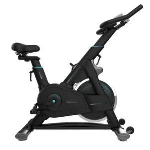 DrumFit Indoor 24000 Magnetic Connected Bicicleta indoor con sistema de resistencia magnética con volante de inercia de 24 Kg. APP. 8 niveles de resistencia. Pantalla LCD. Soporte para dispositivos. Pulsómetro. Ruedas de transporte. Sillín y manillar regulables. Peso máximo de 120 kg y altura máxima 190 cm