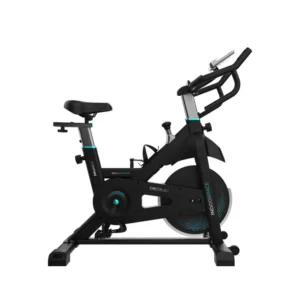 DrumFit Indoor 20000 Race Bicicleta de ciclismo indoor con volante de inercia de 20 Kg. Pulsómetro. Pantalla LCD. Doble soporte para dispositivos y soporte para botella. Manillar deportivo. Ruedas de transporte. Sillín ajustable vertical y horizontalmente. Peso máximo de 120 kg y altura máxima 190 cm.