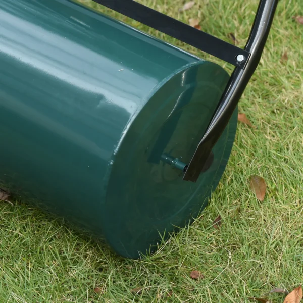 Rodillo para Césped de 30L Relleno de Arena o Agua con Mango en U para Jardín Granja Verde Oscuro - Imagen 3