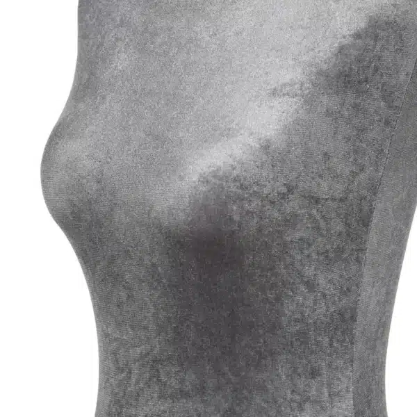 Maniquí de Costura Ajustable a 130-168 cm con Trípode de Madera para Fotografía de Moda Exposición de Prendas Gris - Imagen 4