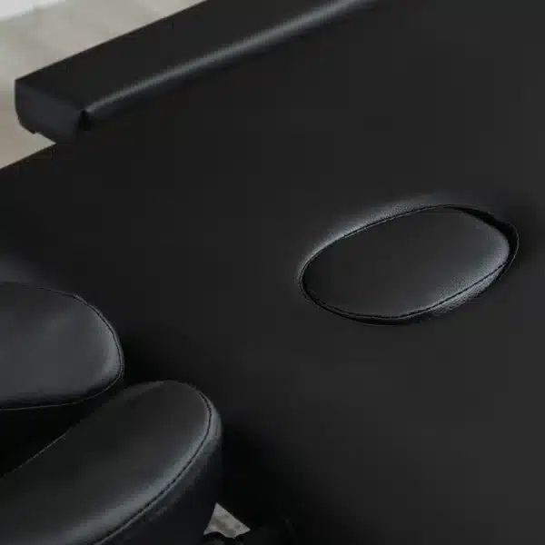 Mesa de masaje plegable portátil con bolsa de transporte carga máx. 225 Kg altura ajustable 185 x 70 cm negro - Imagen 4